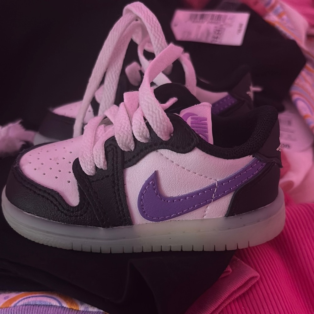 Nike Kids Sneakers - Black and Purple